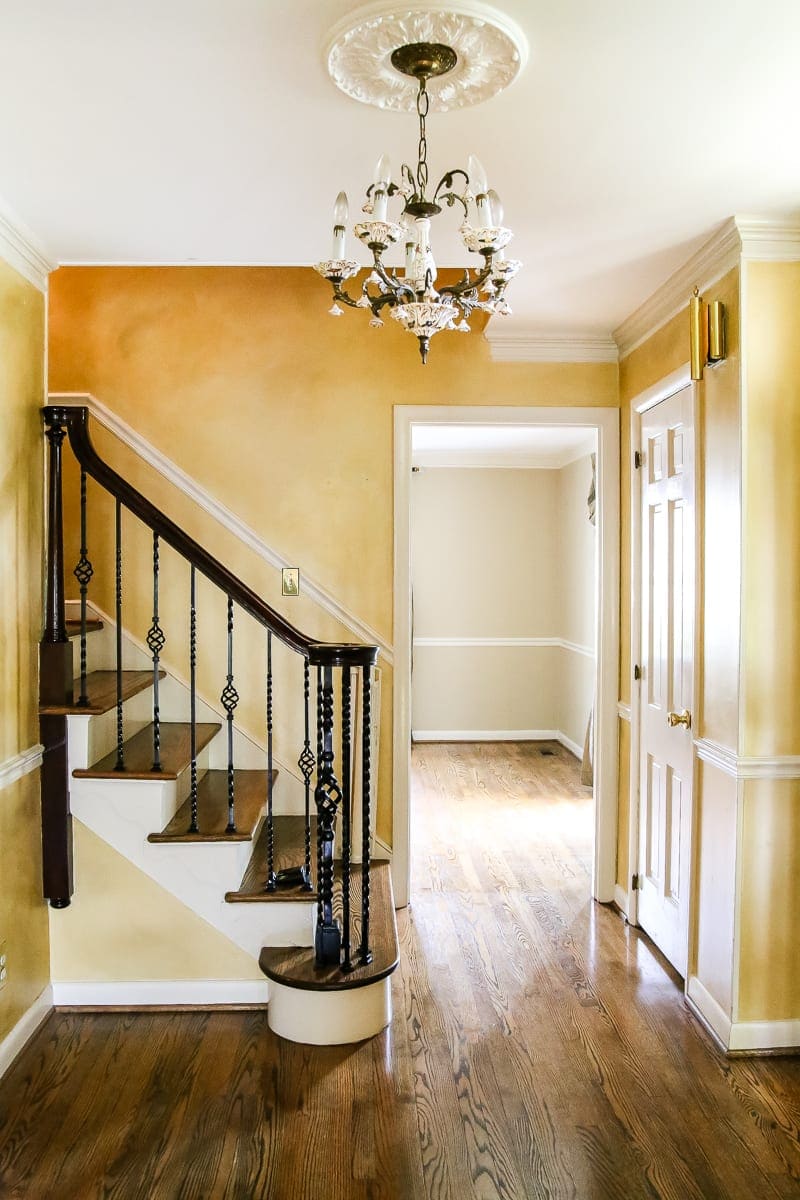 yellow foyer before