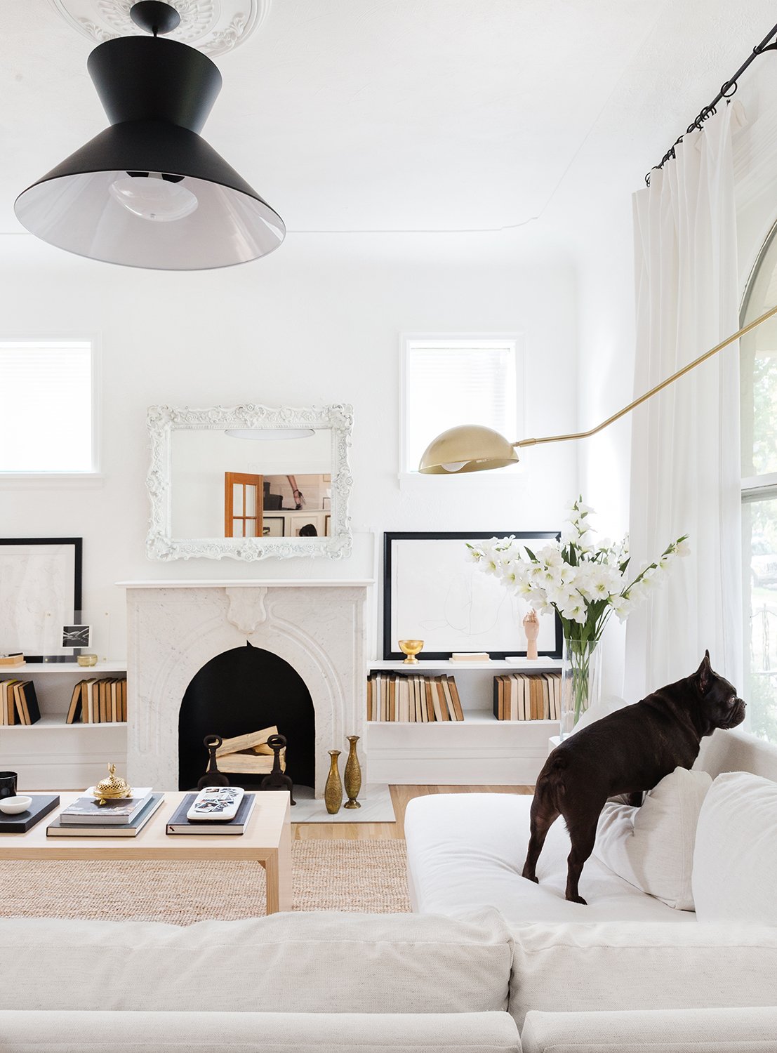 diy fake fireplace french marble surround