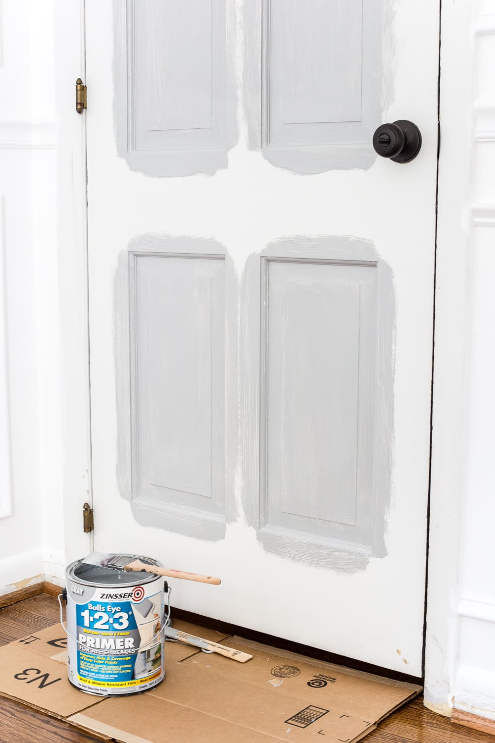 painting doors with tinted primer