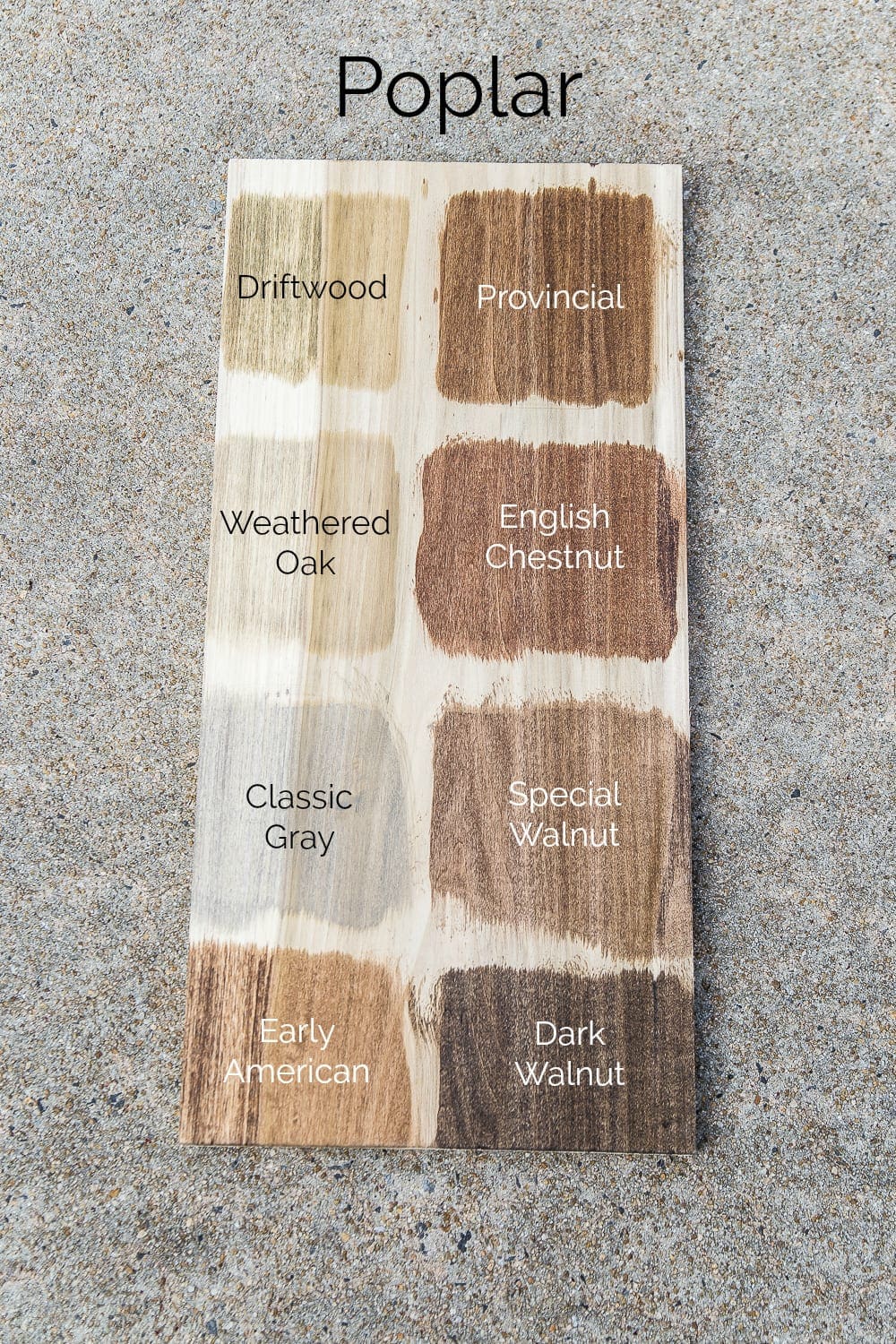 minwax wood stain colors on poplar